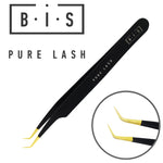 BIS Pure Lash Tweezers for eyelash extensions, Black, different types